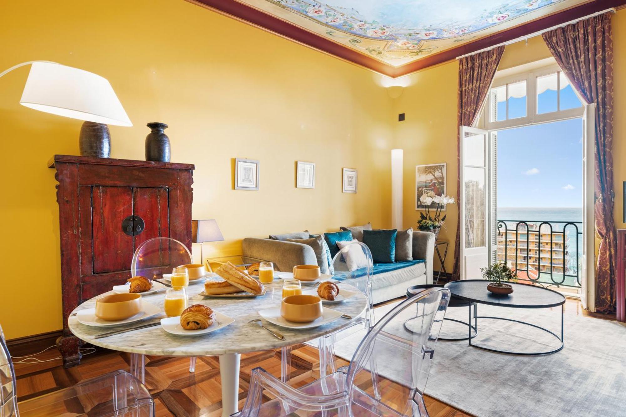 Le Coq Tersling - Residential Parking - Ac - Sea View Daire Menton Dış mekan fotoğraf